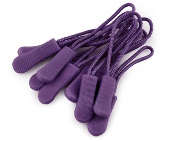 Zipper Schlaufe/ Reißverschlussanhänger Dunkellila
